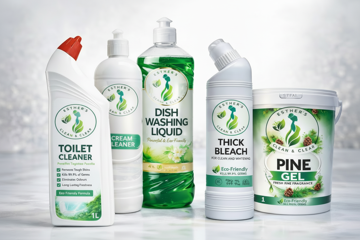 Esther's Clean & Clear - Product Photoshoot White Background